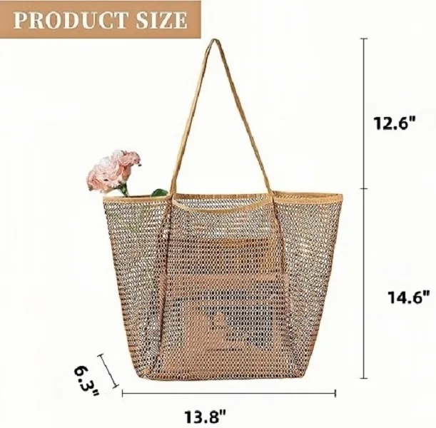 Tote Bag,Woven Beach Bag 4