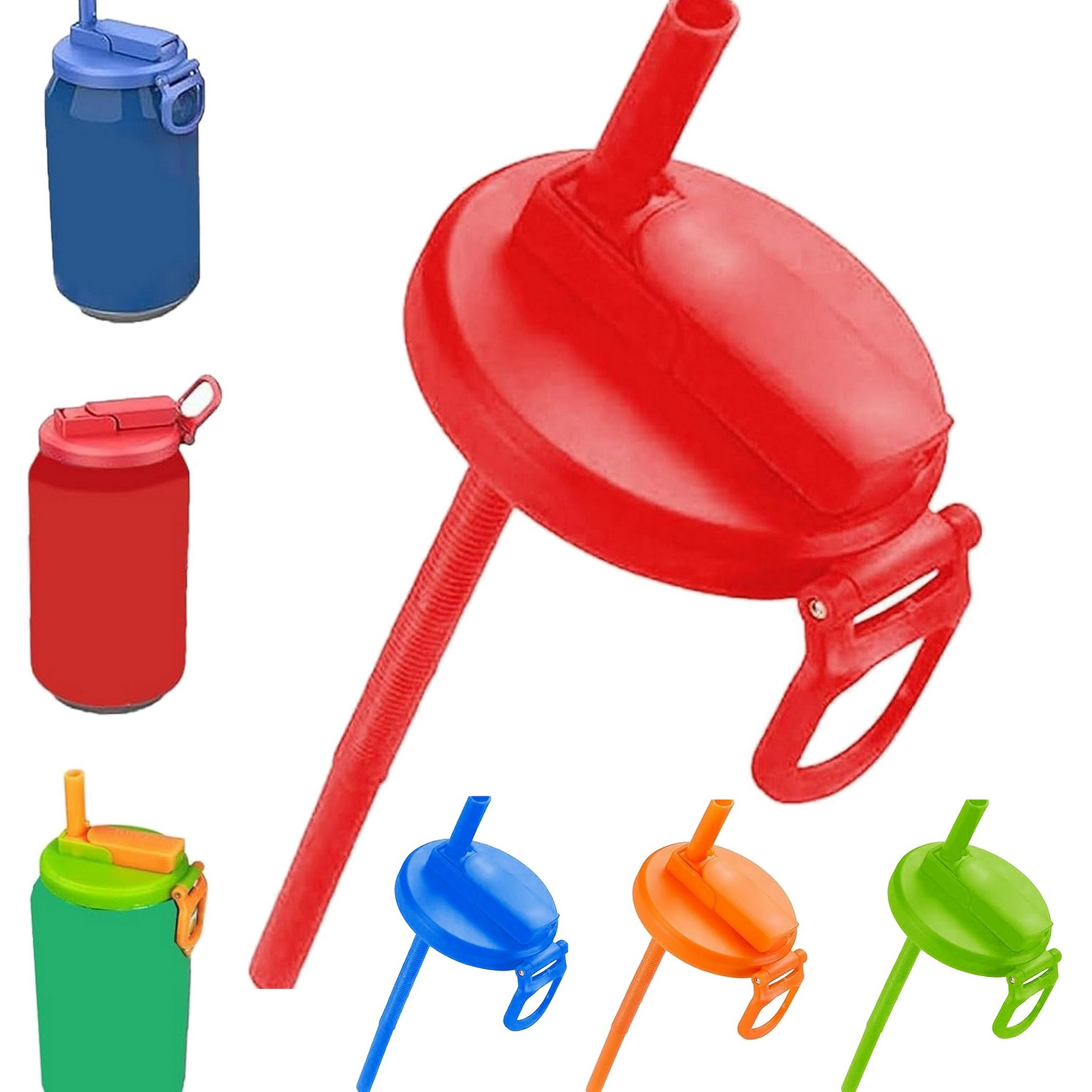 Soda Can Lids with Straw 4