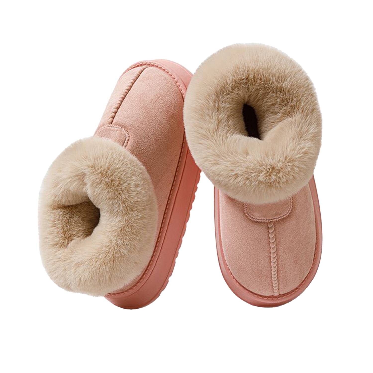 Winter Women Anti Slip Plush Fleece Slipper 19
