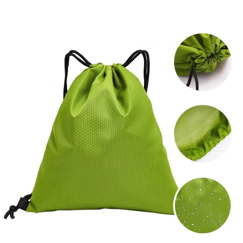 Water Resistant Oxford Drawstring Backpack 3