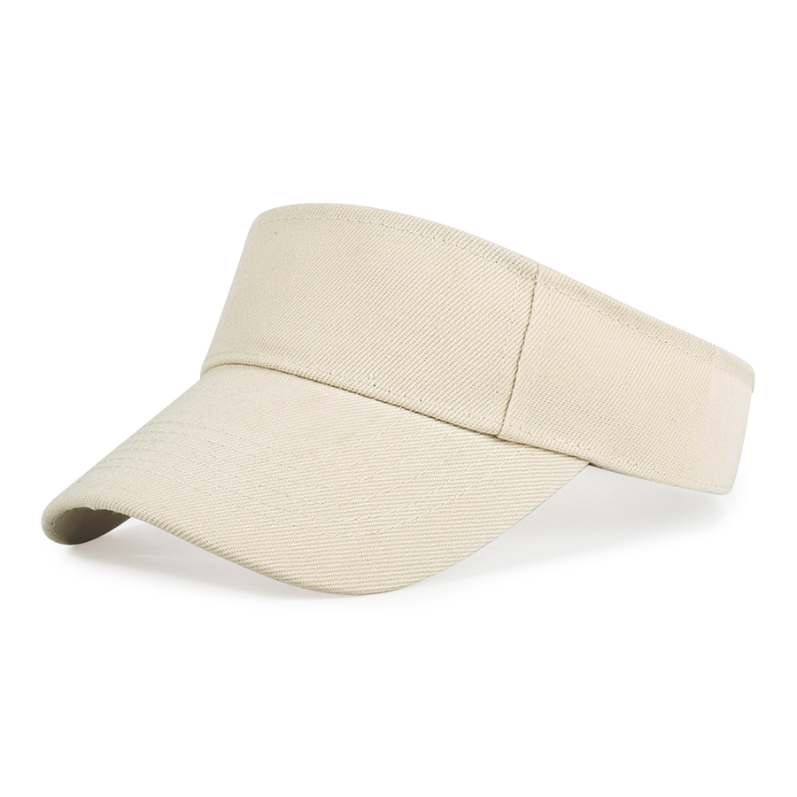 Kids' Stock Solid Color Polyester Visor - Sports Style 18