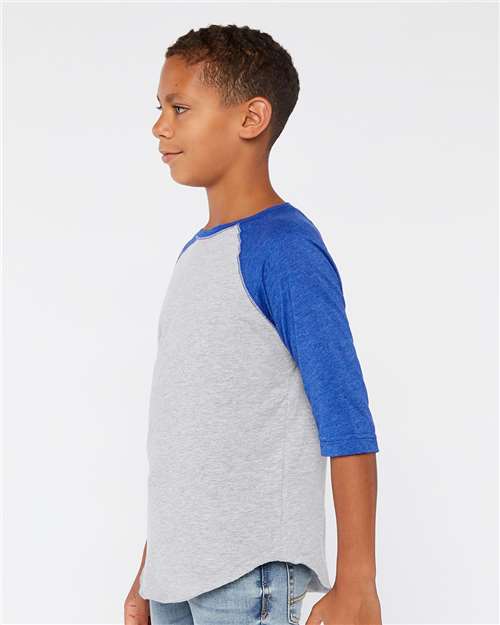Youth Baseball Fine Jersey Three-Quarter Sleeve Tee - 6130 30