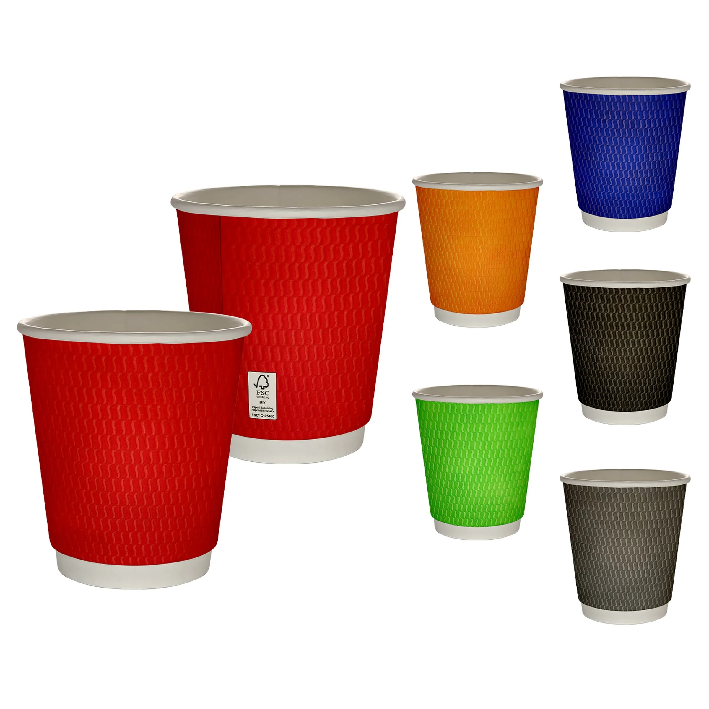 10 oz Full Color Wave Insulated Paper Cup 6