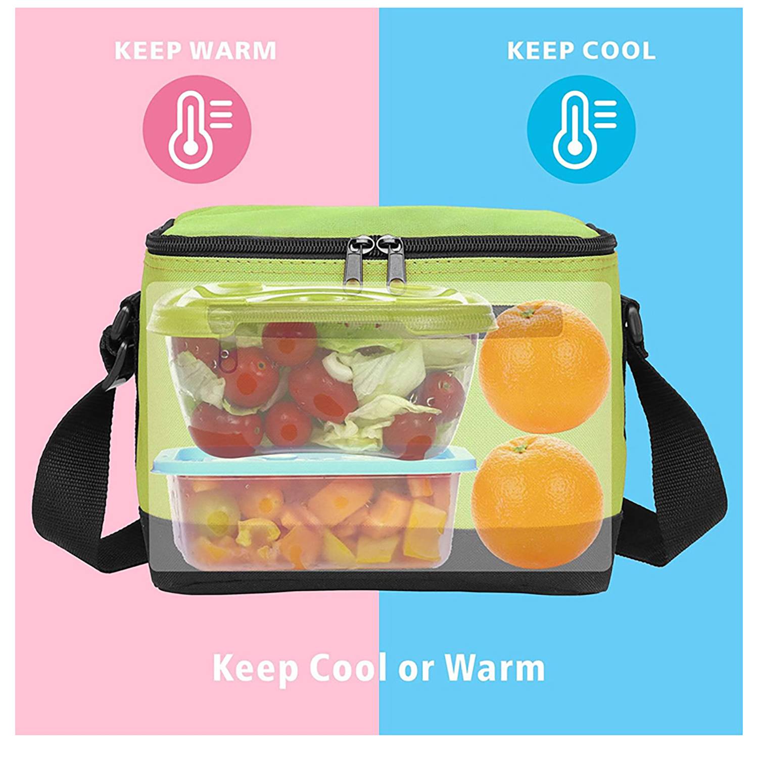 Waterproof Durable Oxford Cloth Insulated Lunch Bag 8