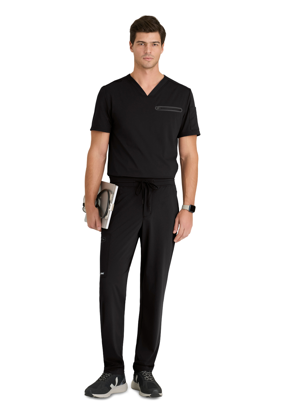 Grey's Anatomy Knit Stretch - Men's Four-Pocket Slim Focus Scrub Pant 5