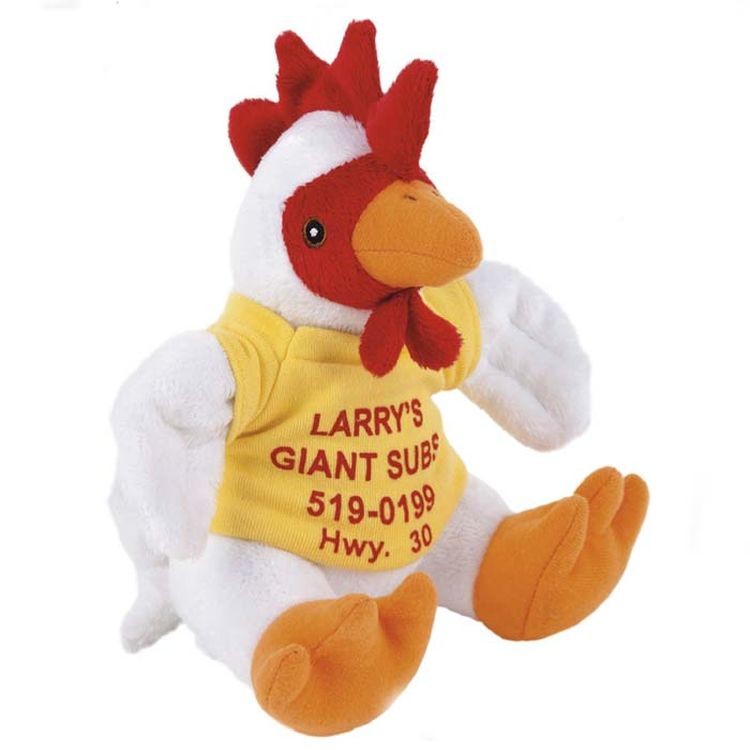 8" Stuffed Animal - Sitting Plush Rooster 1
