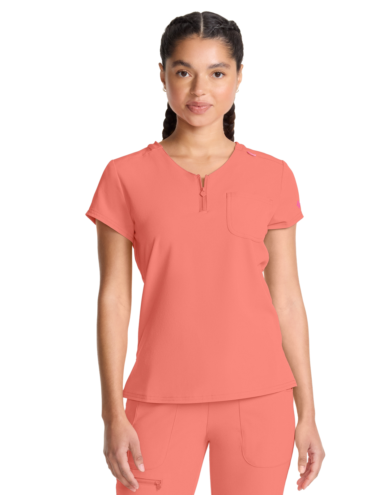 Med Couture - MC AMP - Women's 1-Pocket V-Neck Top