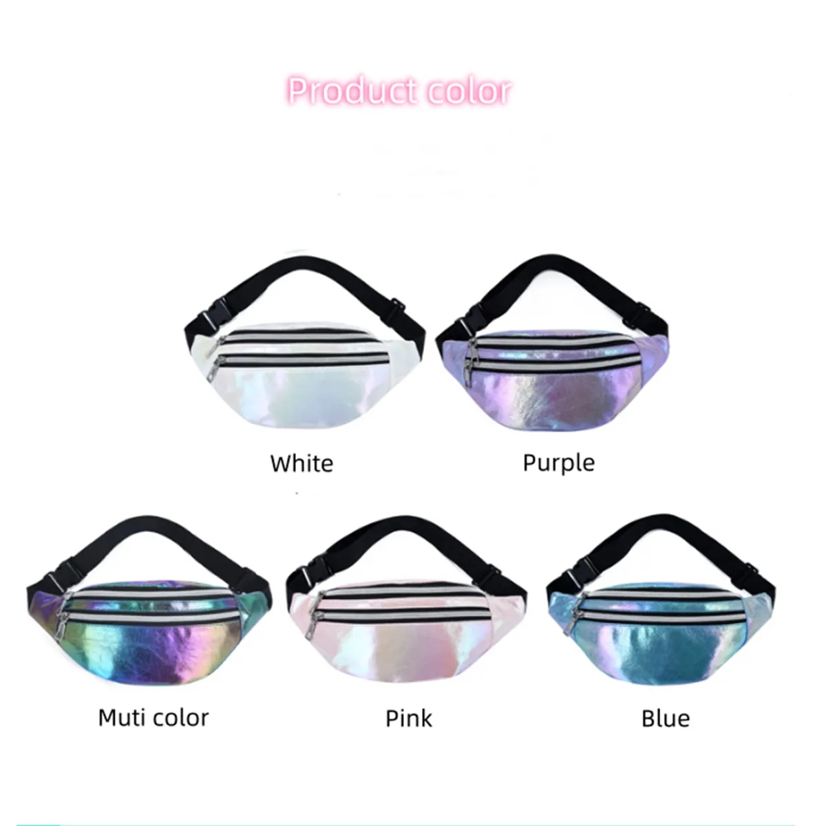 Fanny Pack for Women Glitter Waist Bag 4