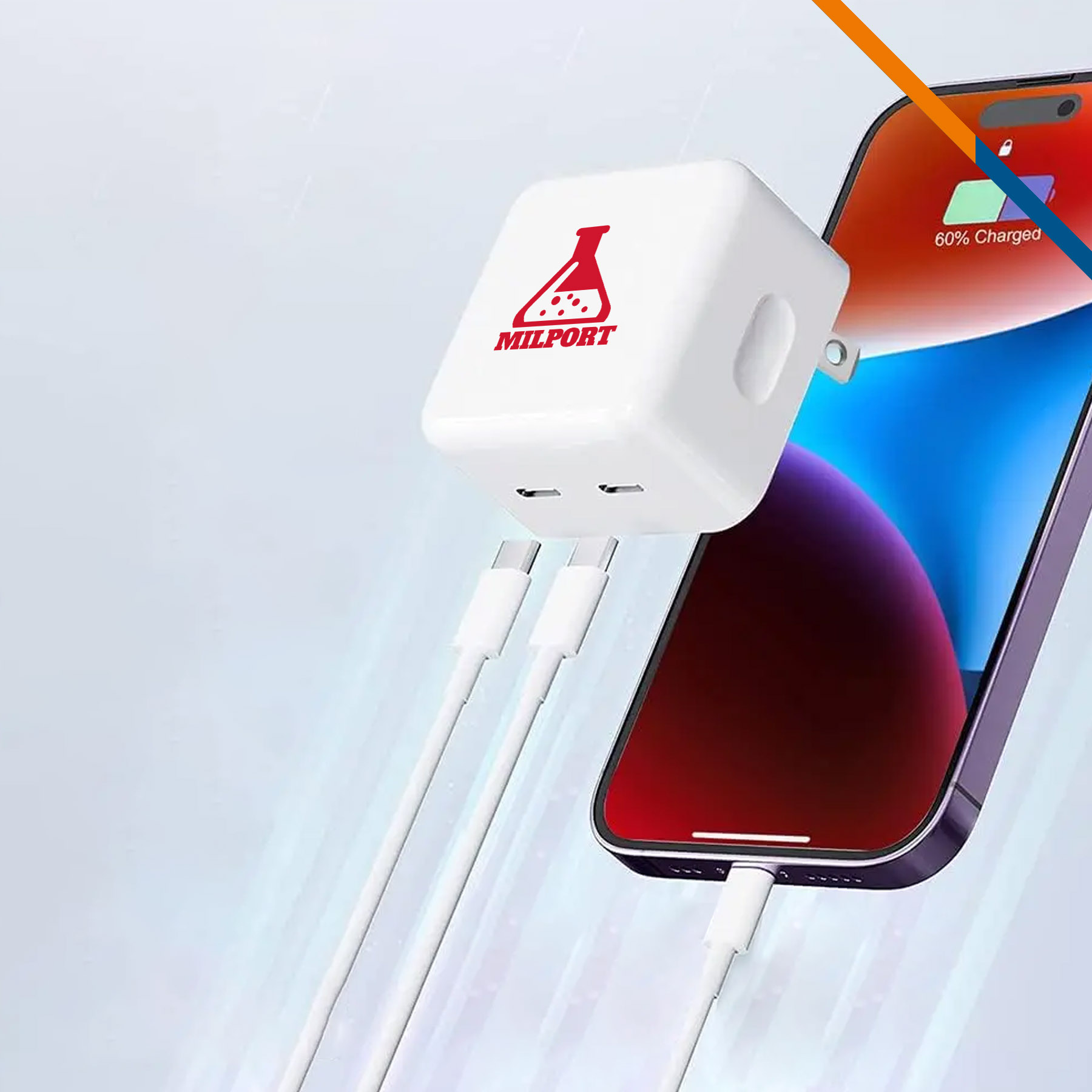 35W Finster Double Type-C Wall Charger 5
