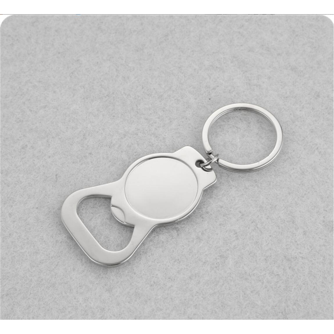 Metal Bottle Opener with Split Key Ring 2