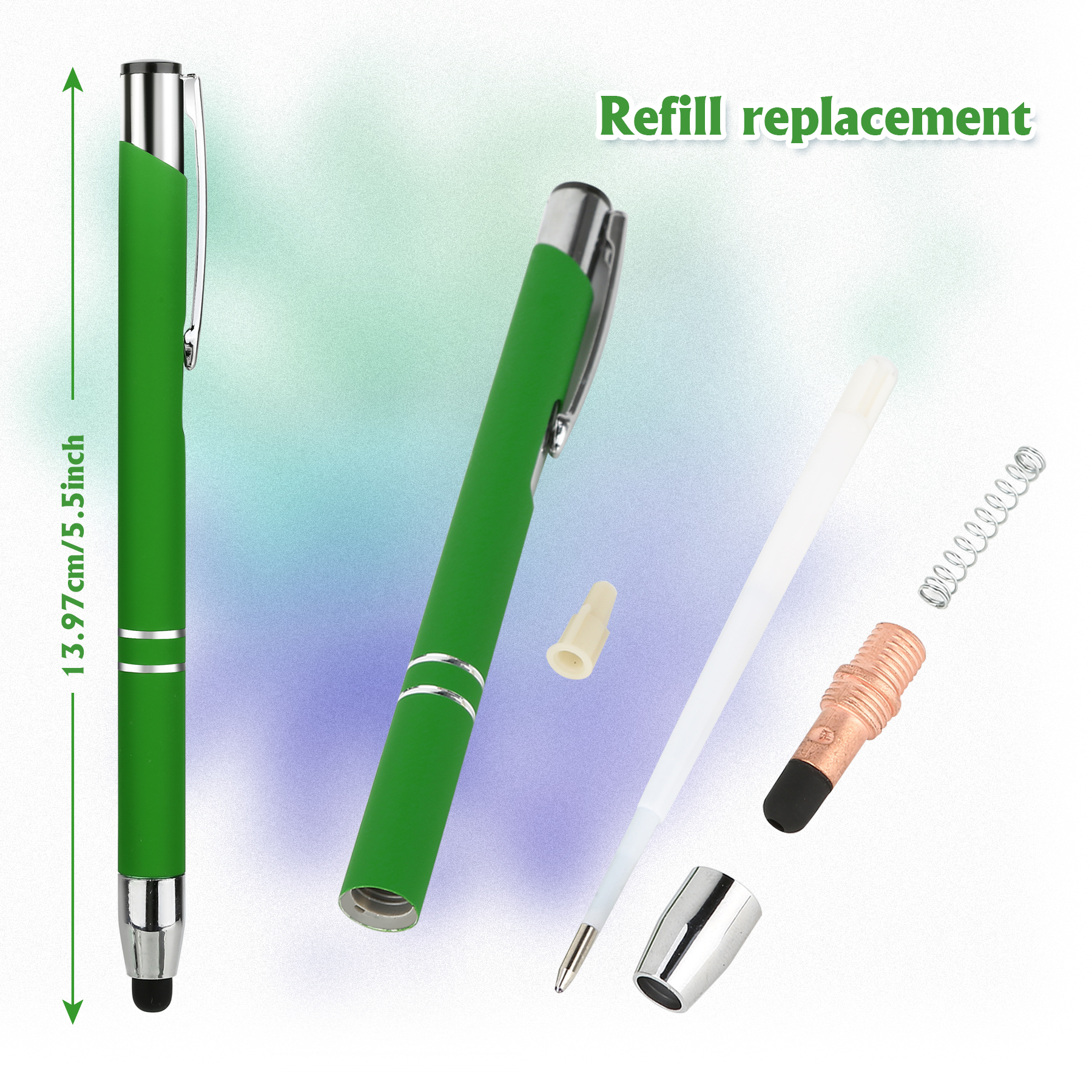 Executive Metal Aluminum Barrel Stylus Pen 11