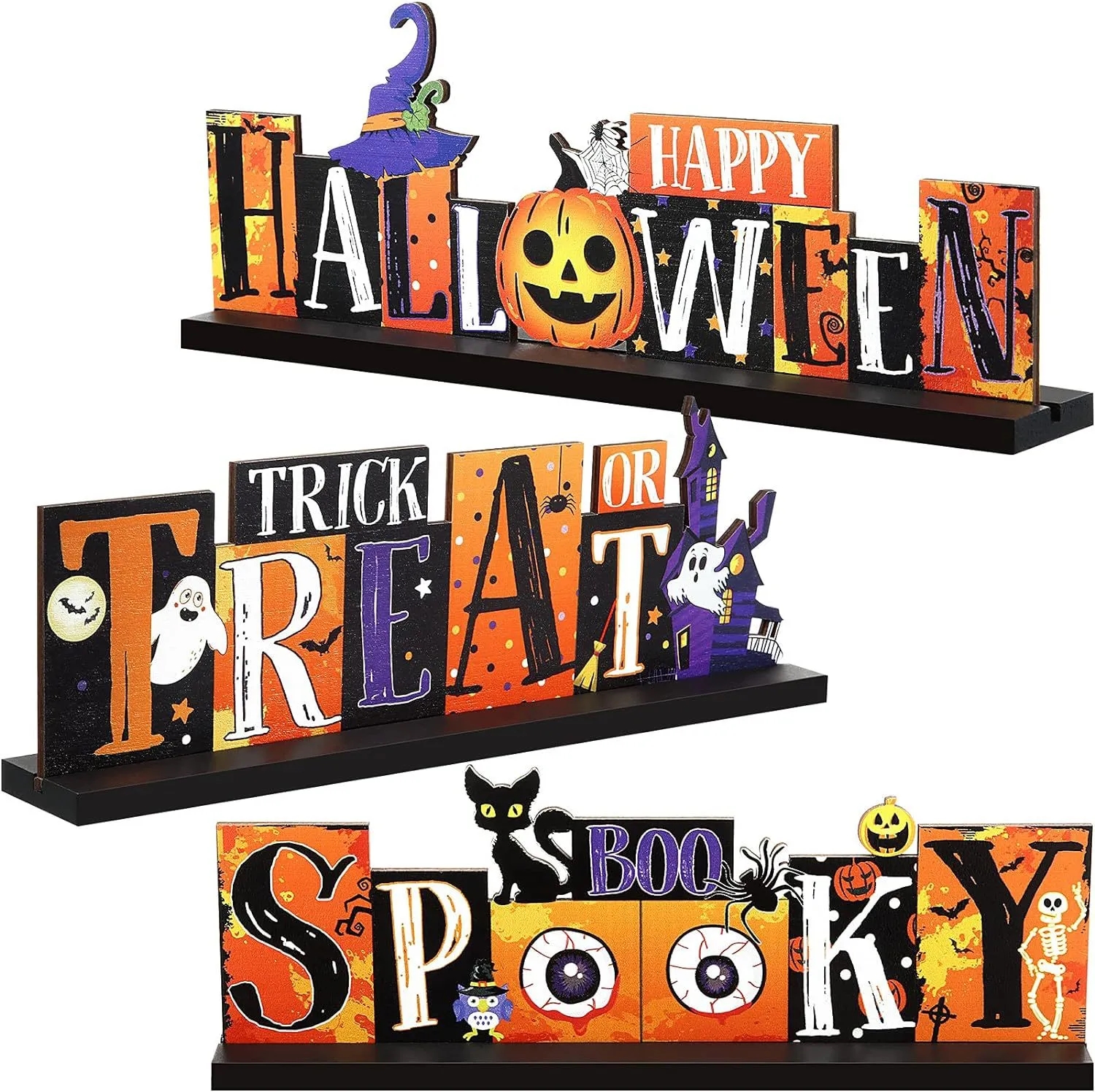 3 Pieces Halloween Table Decorations 2