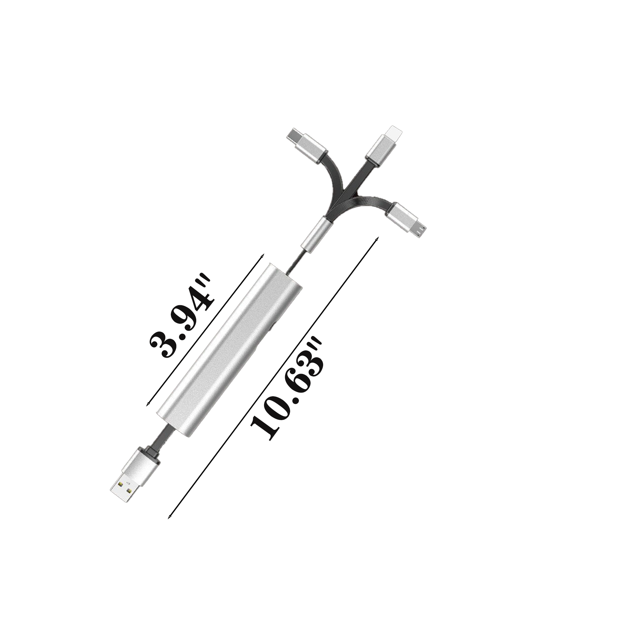Multi functional 3 In 1 Retractable Charger Cable 1