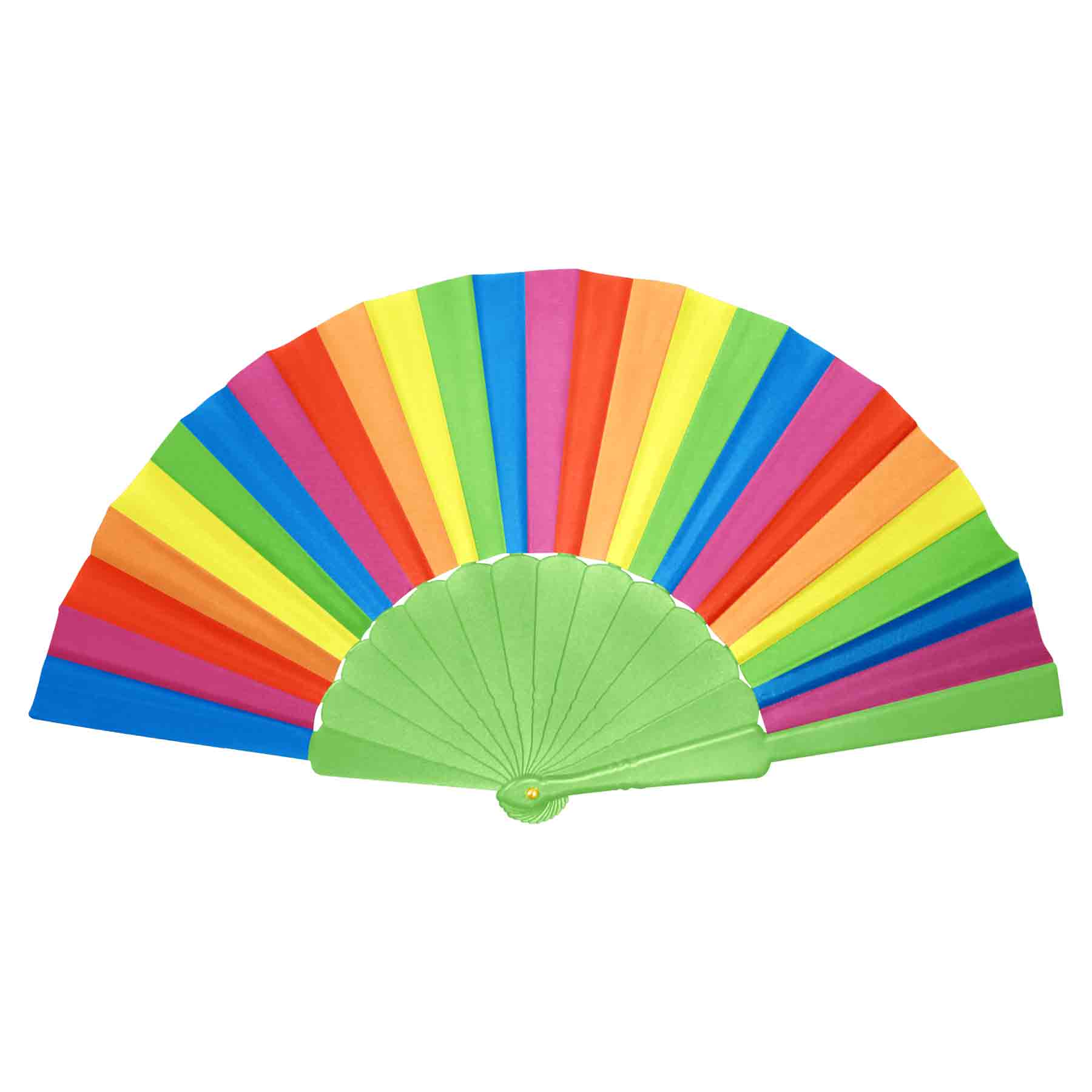 9" Plastic Folding Hand Fan 3