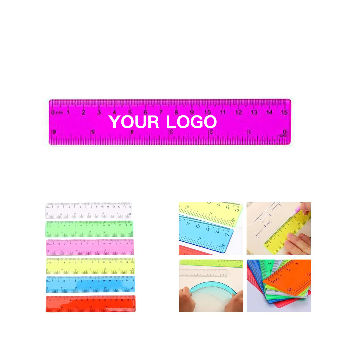 Flexible Plastic Transparent Ruler 6 Inch 4