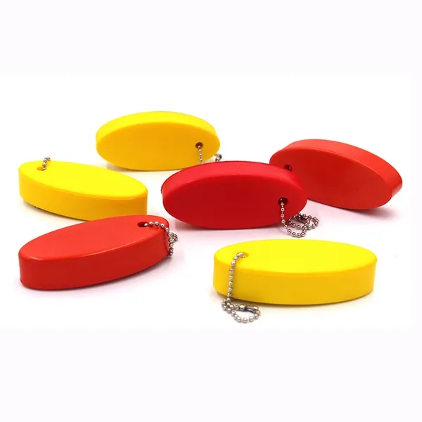 Oval PU Float Keychain 7