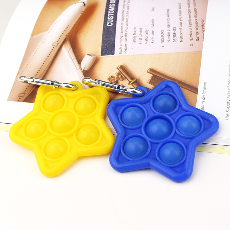 2 in 1 Stress Relief Popper Keychain 10