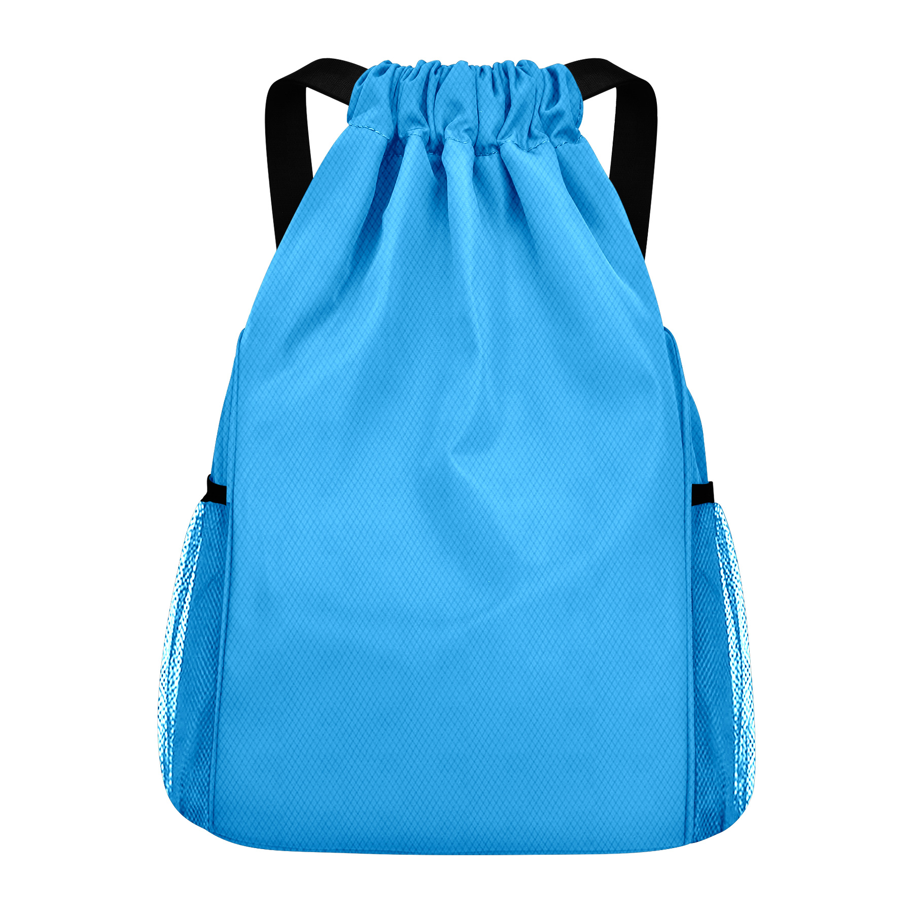 Drawstring Waterproof Backpack With Bunched Pockets & Wide Shoulder Straps 12
