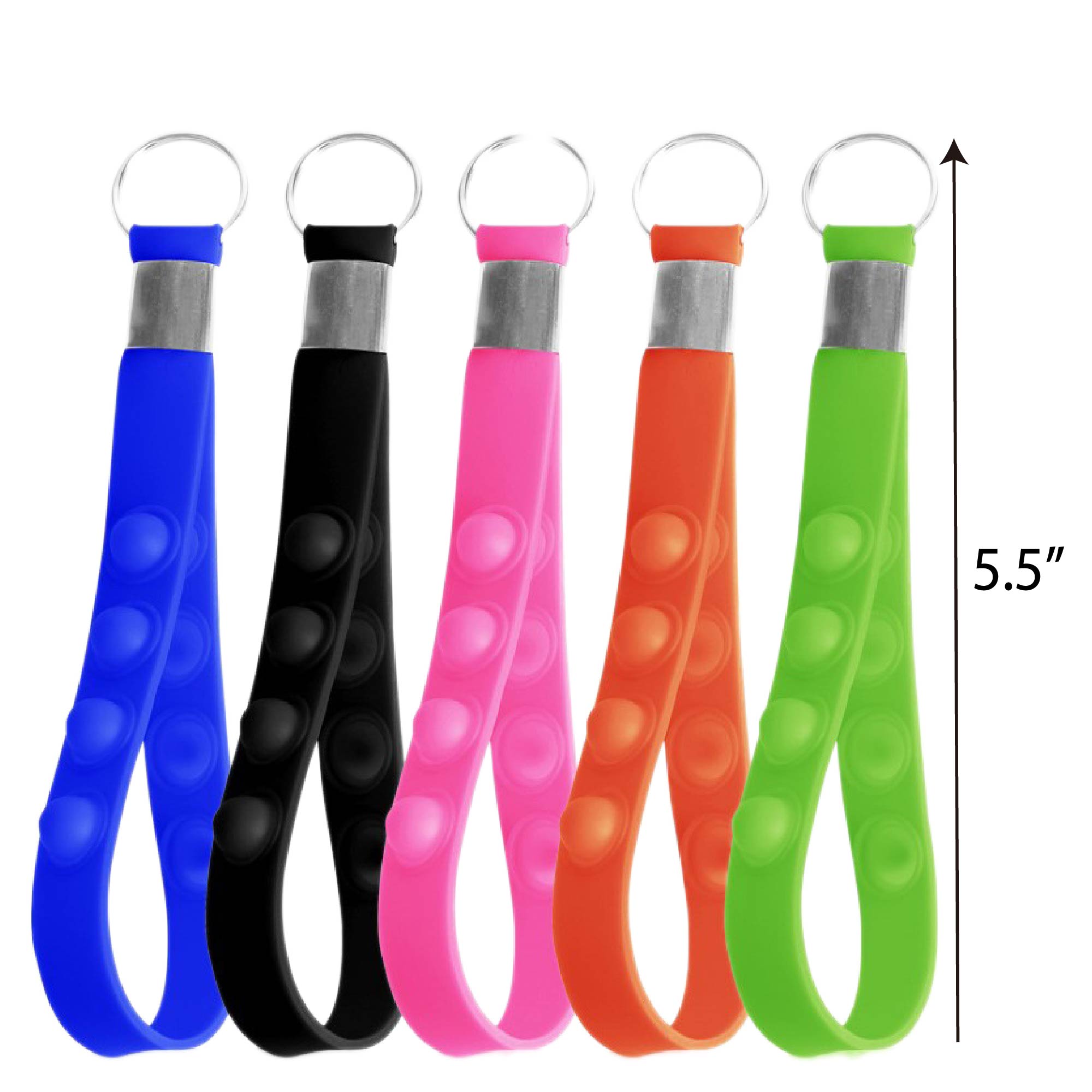 Push Popper Bubble Wristband Keychain Stress Reliever 2