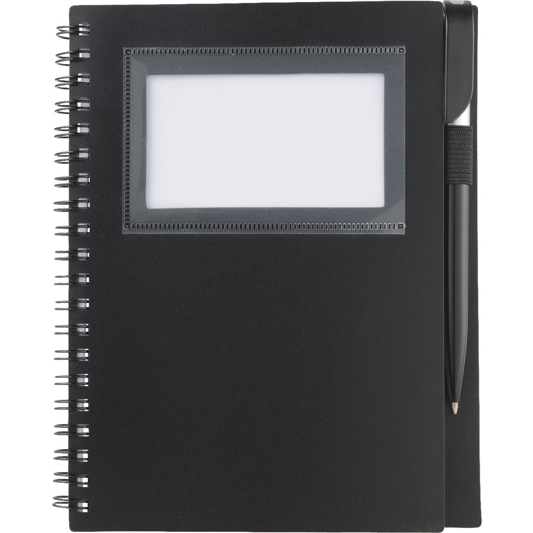 FSC® Mix 5.5" x 7" Star Spiral Notebook with Pen 24