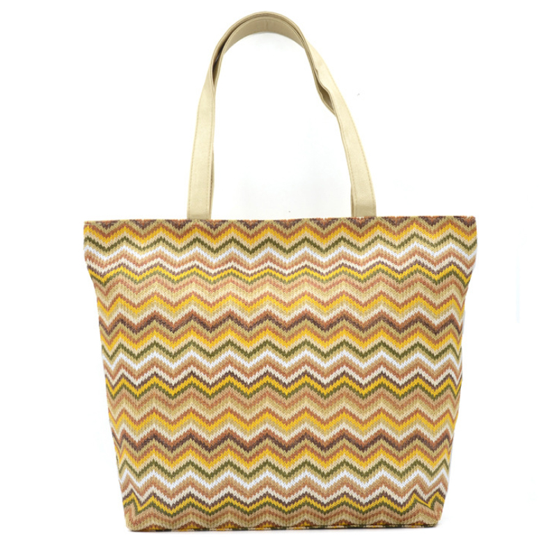 Straw Beach Tote Bag, custom tote bag with logo imprint 1