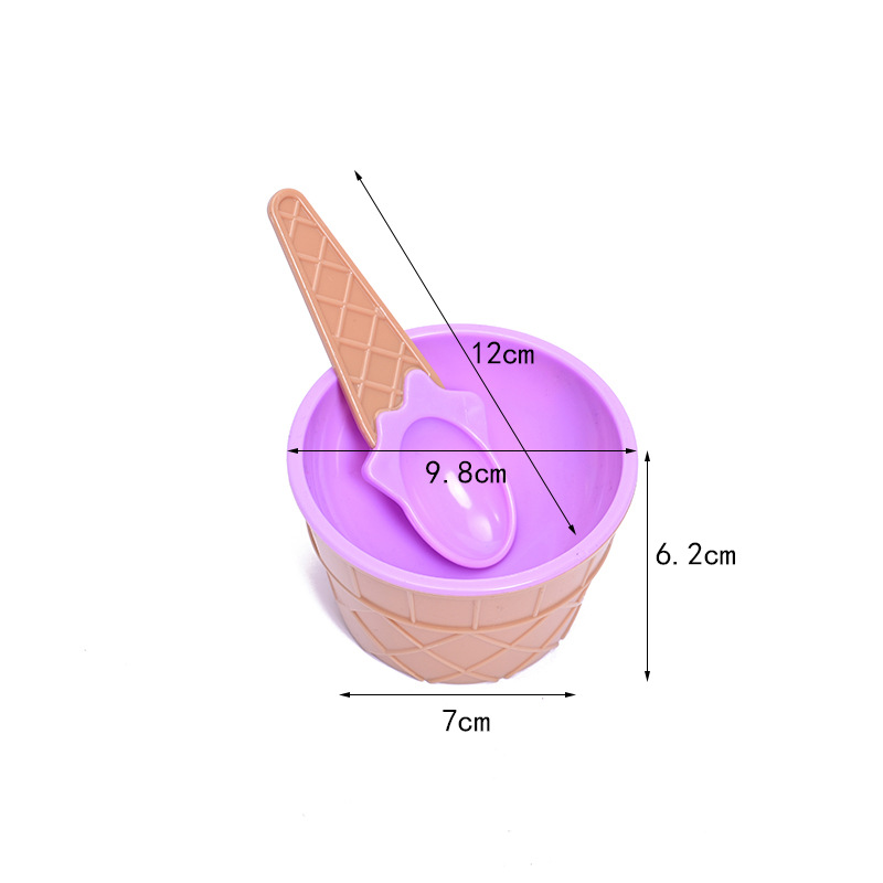 Ice Cream Bowls and Spoons for Summer/Holiday/Parties 8