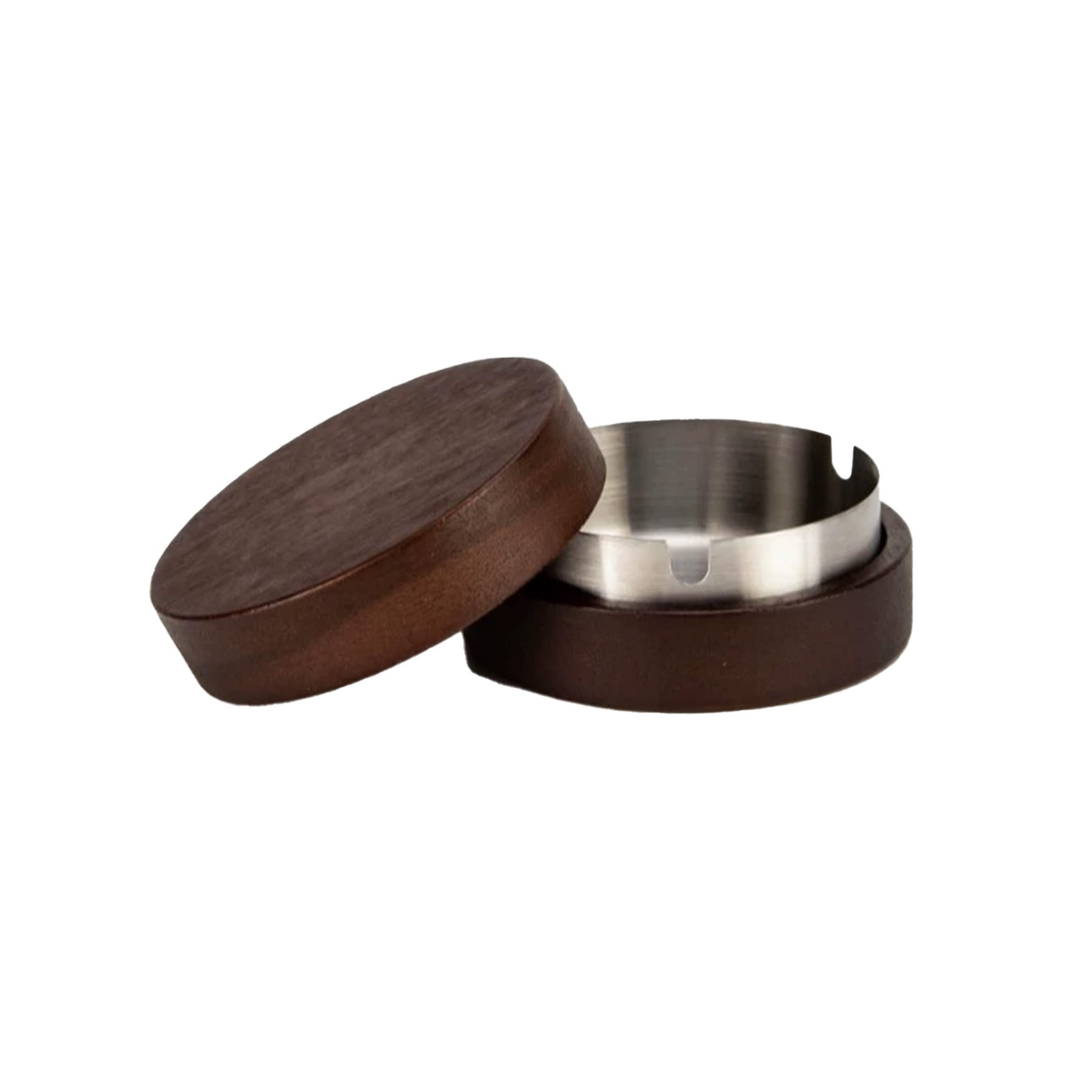 Solid Wood Stainless Steel Ashtray 4