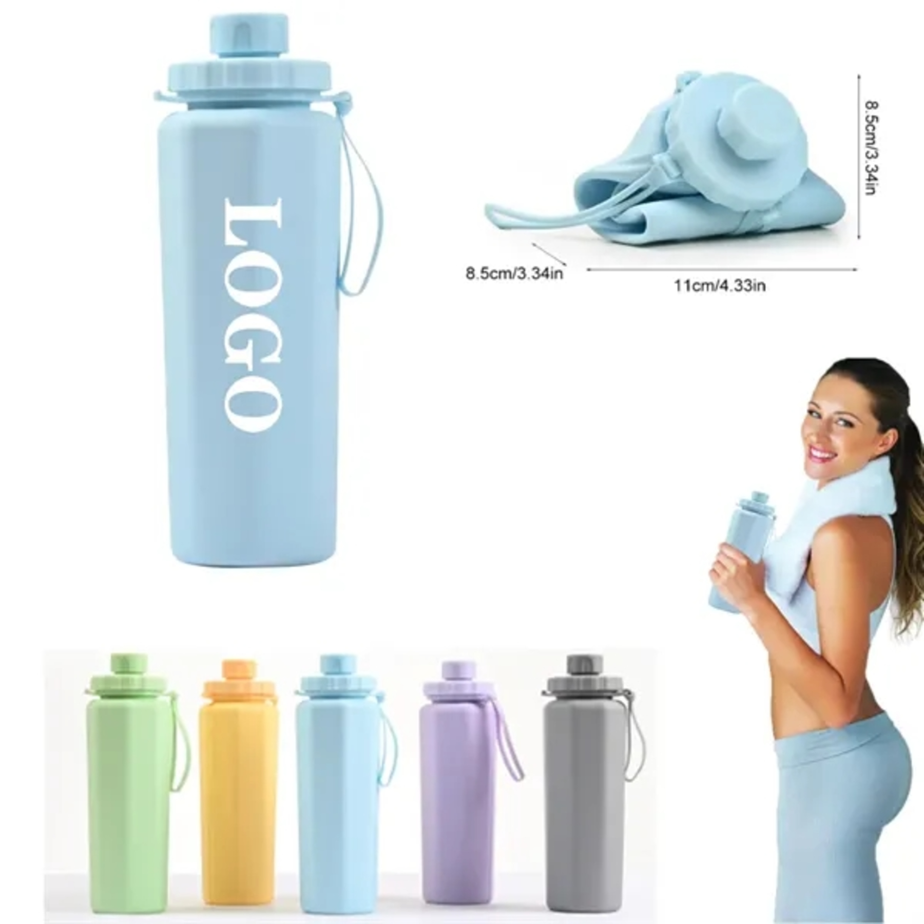 Foldable sports bottle 2