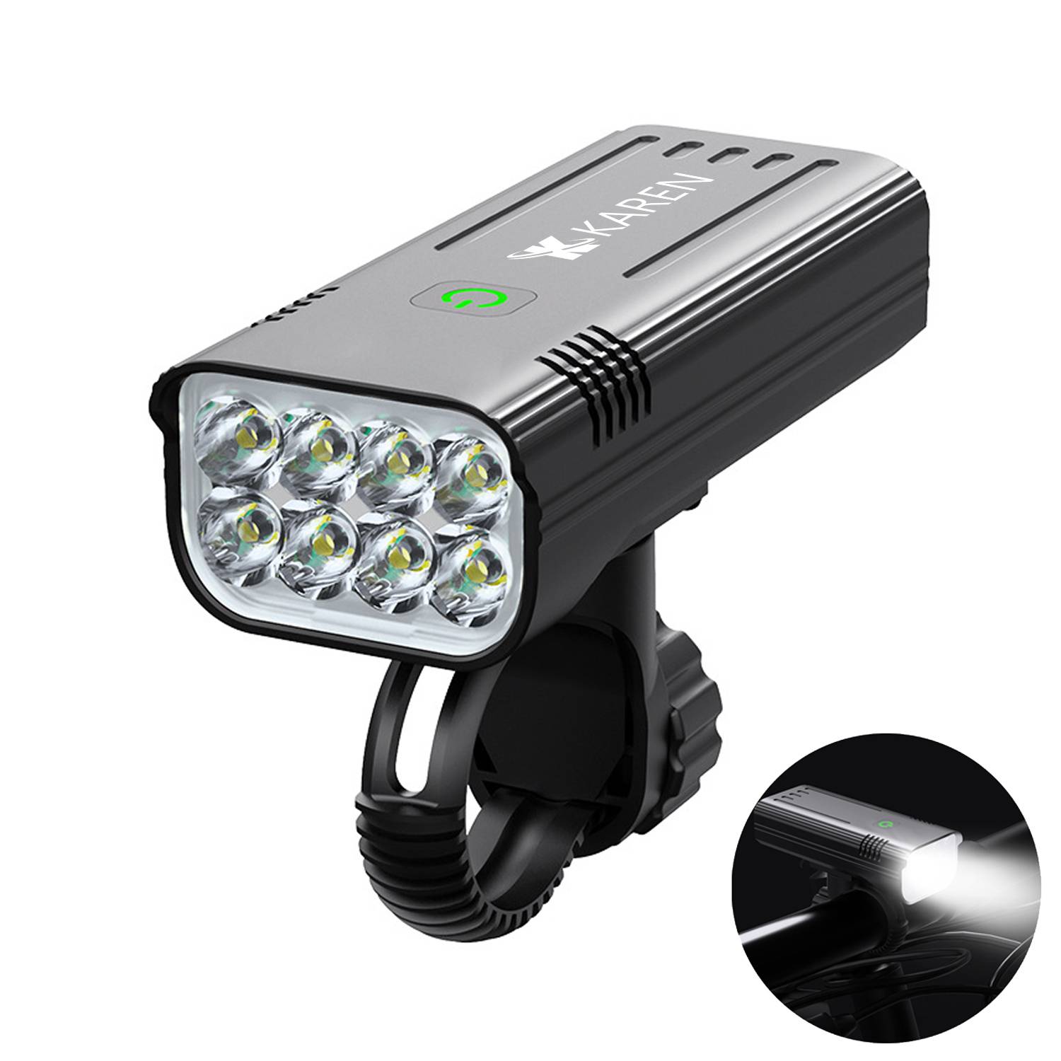 Bike 8 LED Lights for Night Riding 2