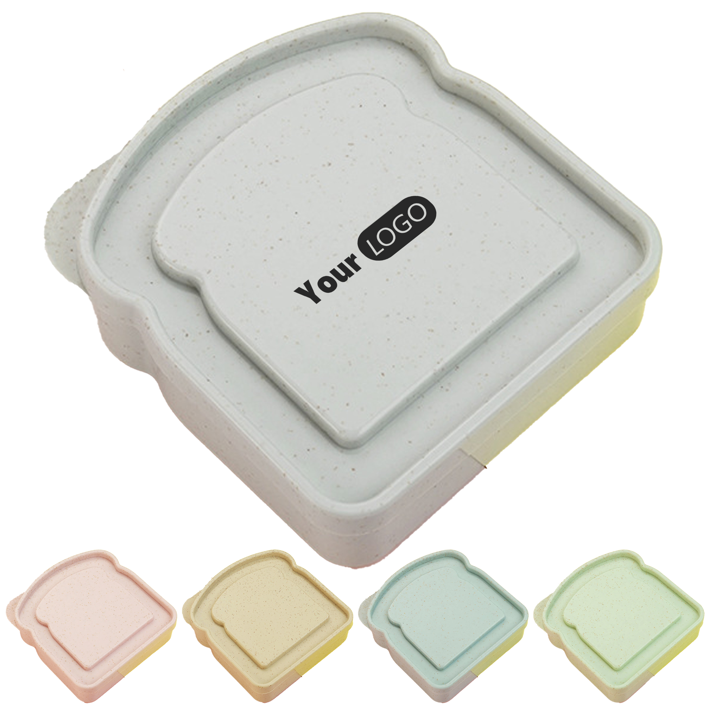 Plastic Large Capacity Portable Bento Box 8