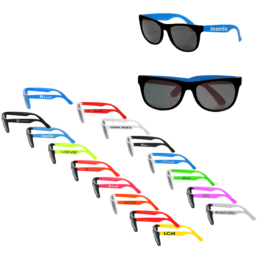 Two-Tone Stylish Plastic Sunglasses 18