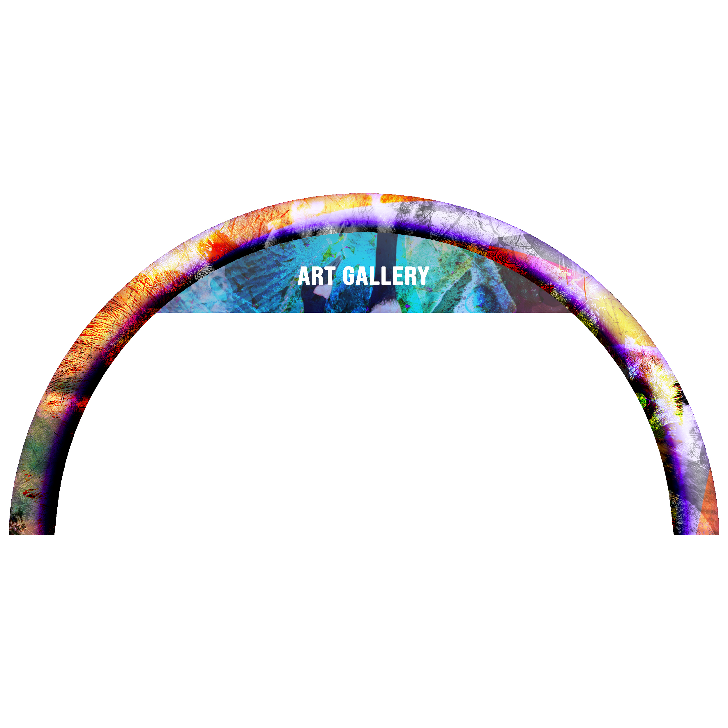 10' Cold Air Arch Round w/ Banner 1