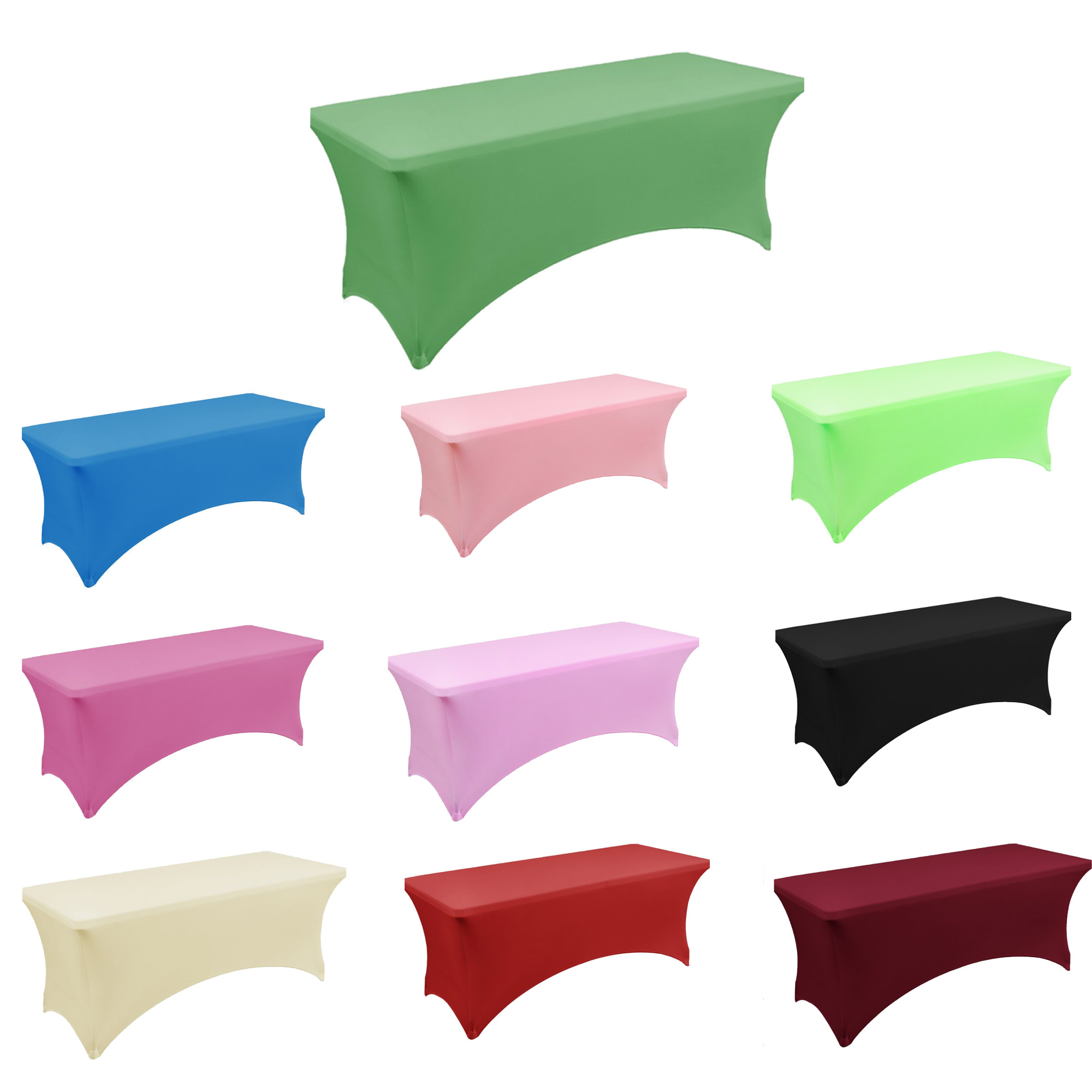 4ft Polyester Stretch Tablecloth MOQ 1 2