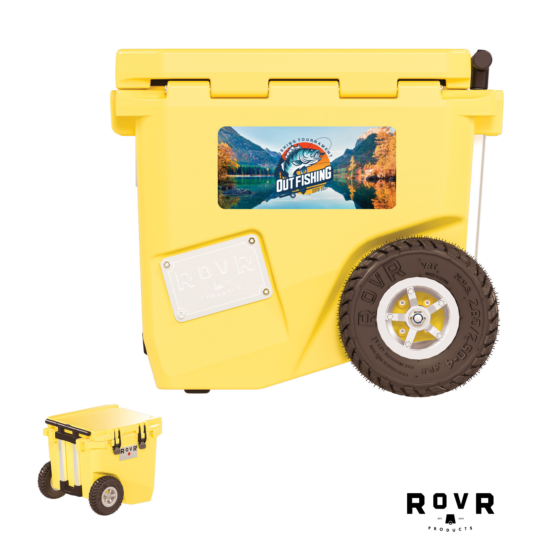 RovR® RollR® 45qt Wheeled Hard Cooler 14