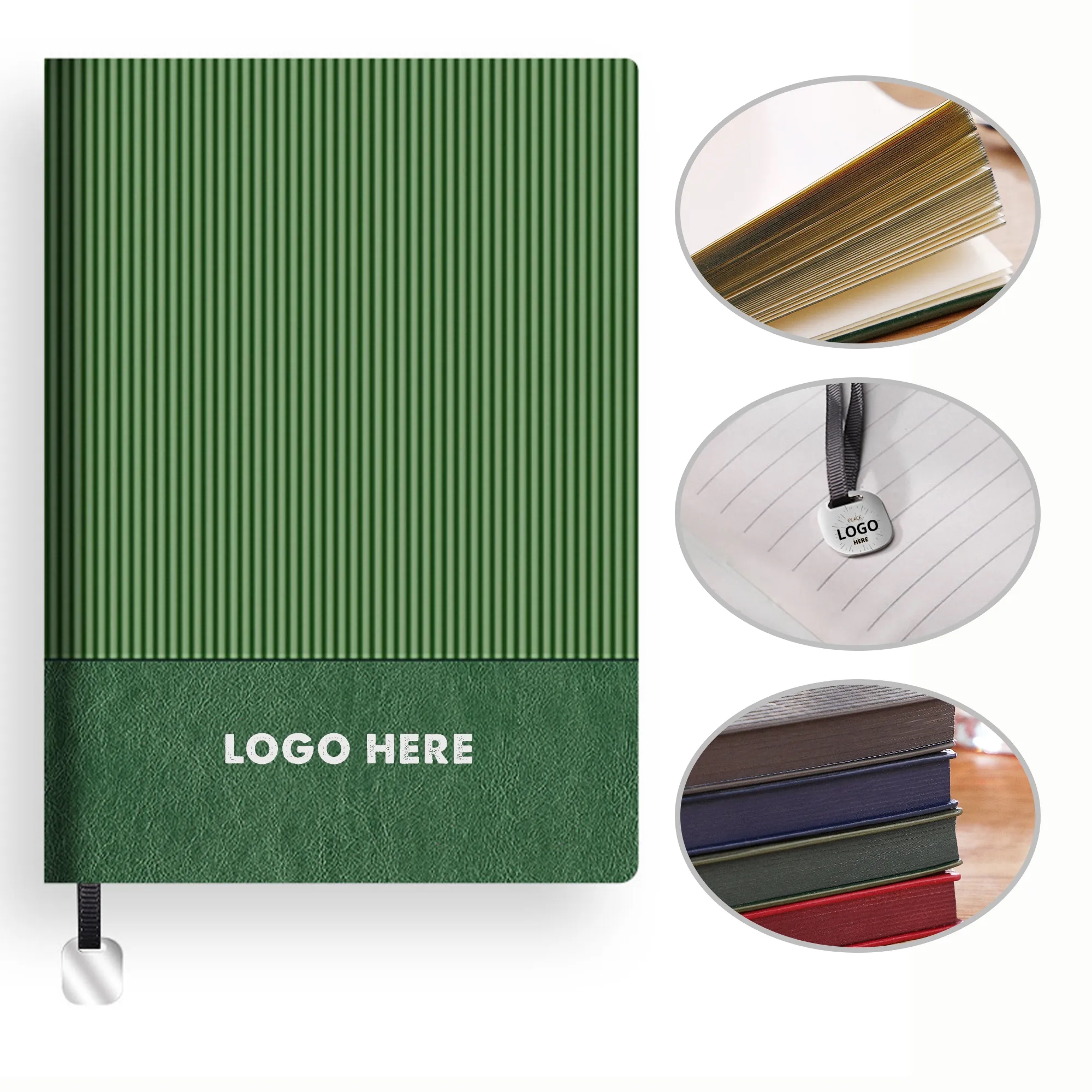 Retro Patchwork Color Soft Leather Notebook 2