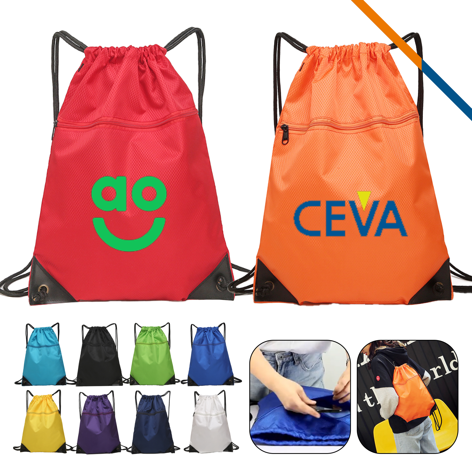 Raddix Drawstring Backpack 2