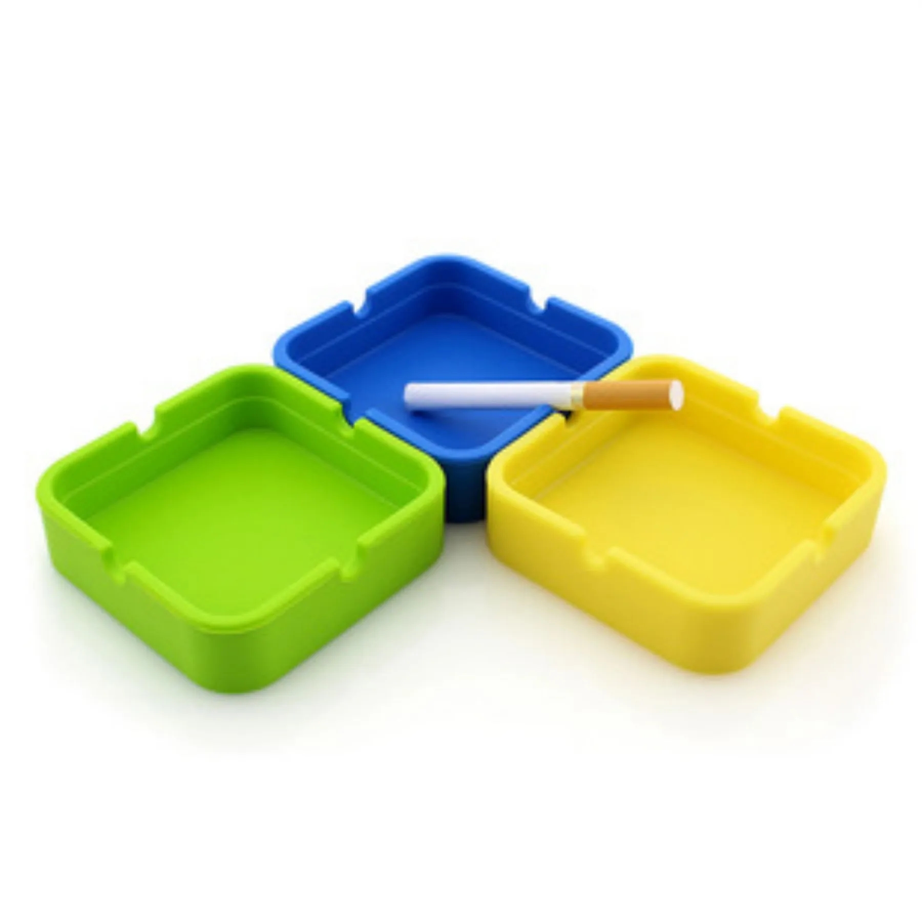 Square Silicone Ashtray 6