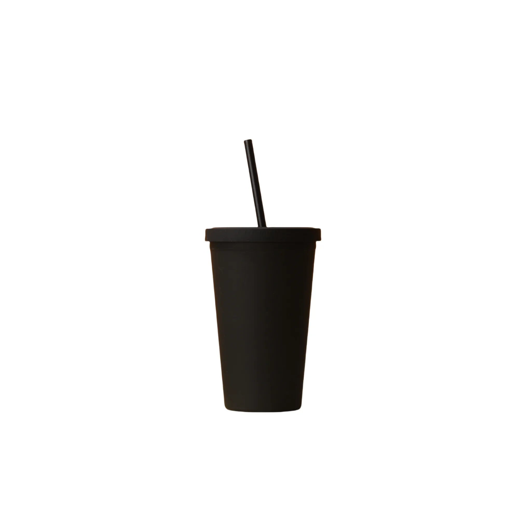 16 Oz Double Walled Cup With Lid And Straw 9