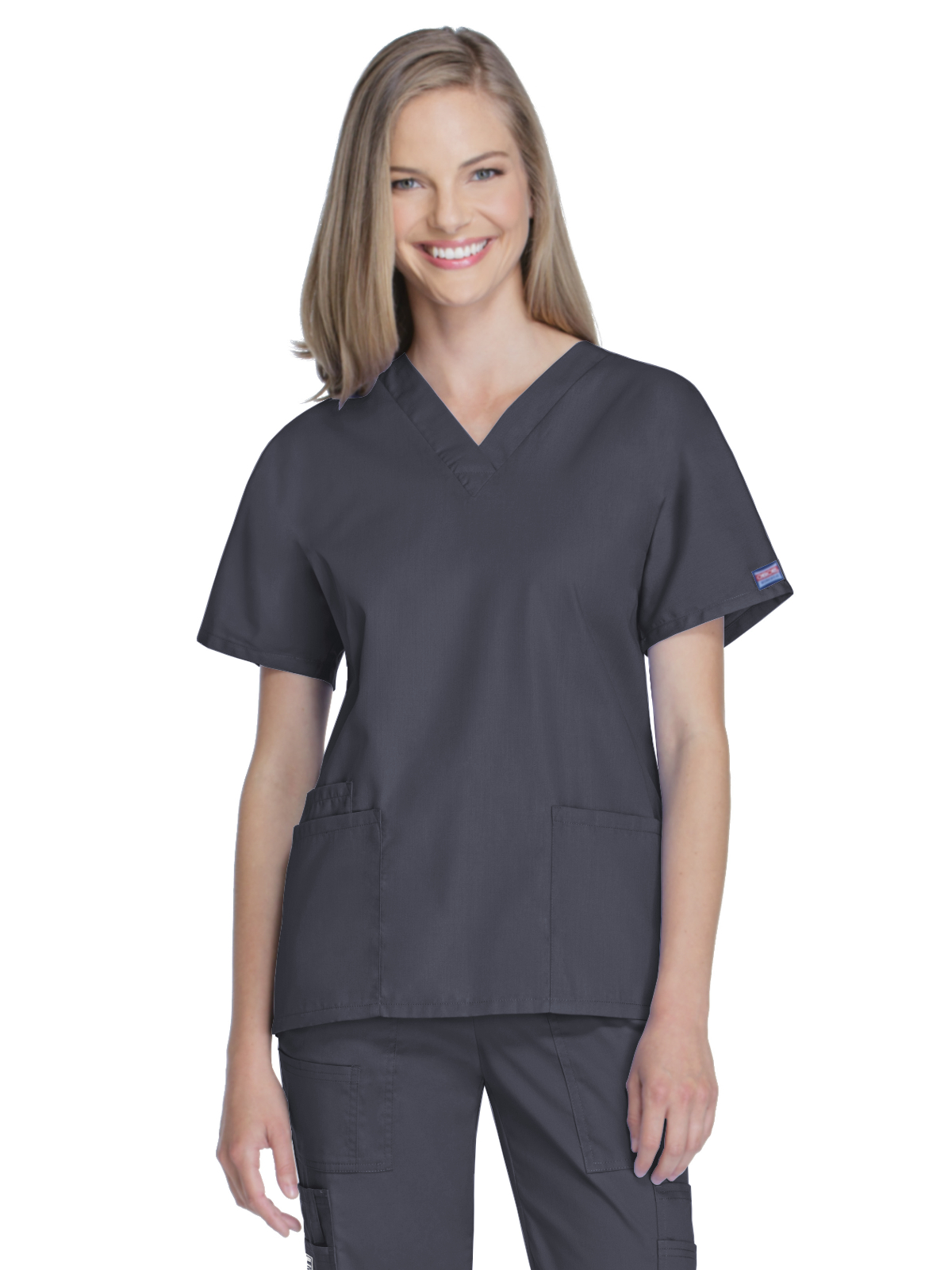 Cherokee - Workwear Originals - Women's 2-Pocket V-Neck Top 126