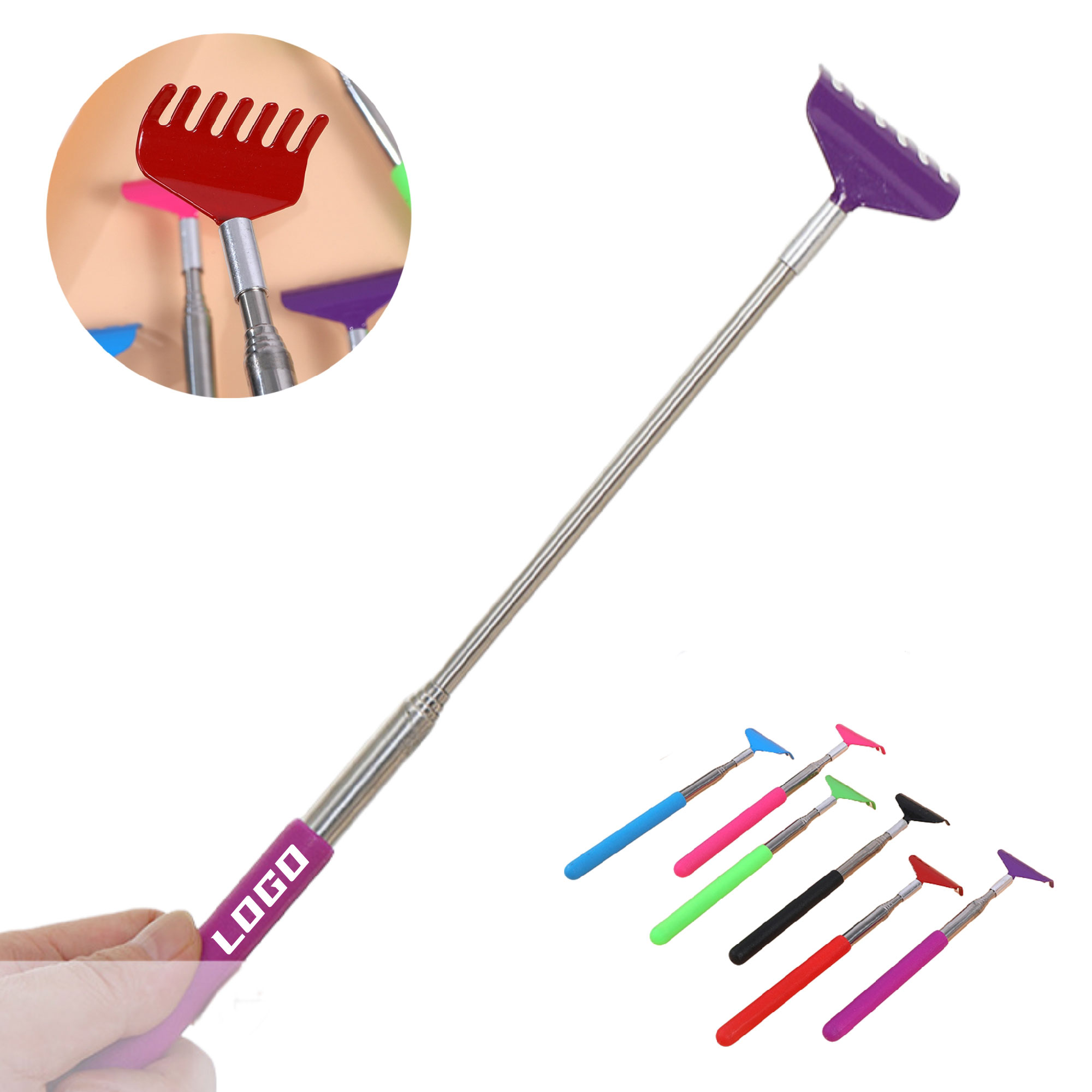 Stretching Itchy Metal Back Extendable Scratcher 1