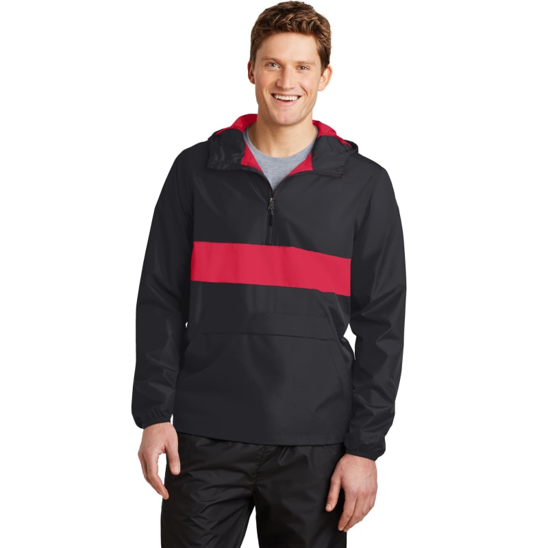 Sport-Tek Zipped Pocket Anorak. 16