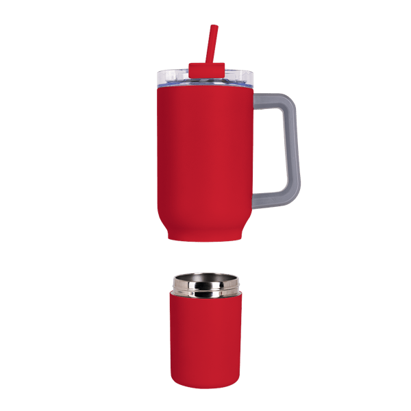Key West 22 oz SS Travel Mug w/Can Cooler 136