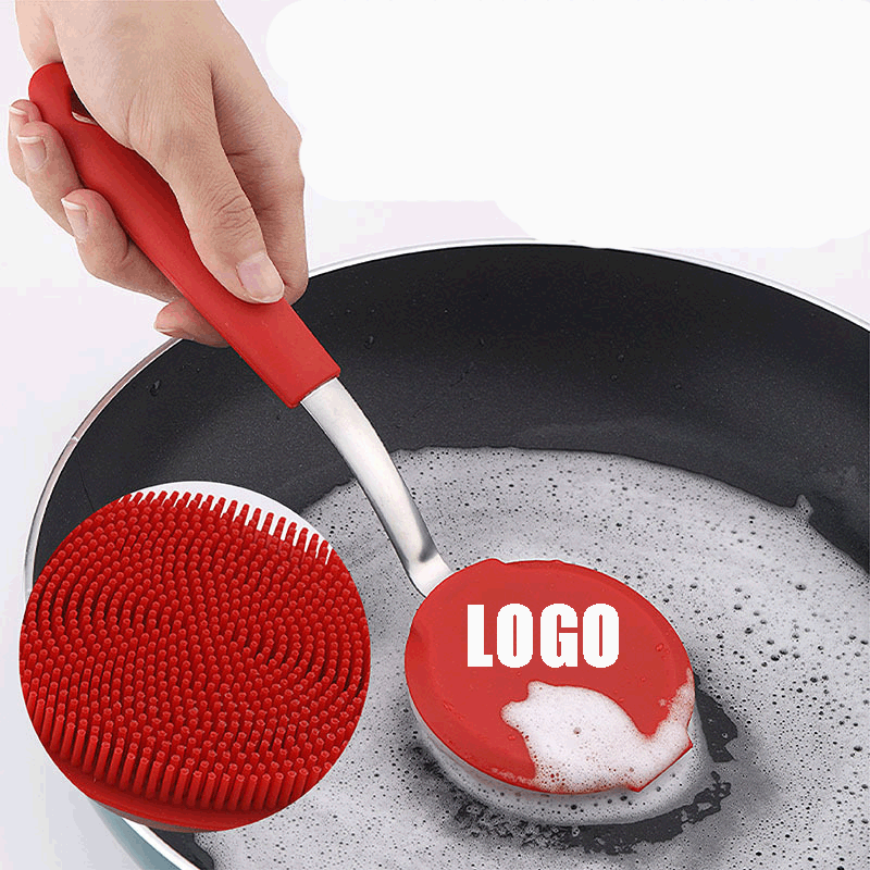 Dish Brush with Handle/Kitchen Dish Scrubber Soft Dishwashing Brush 2