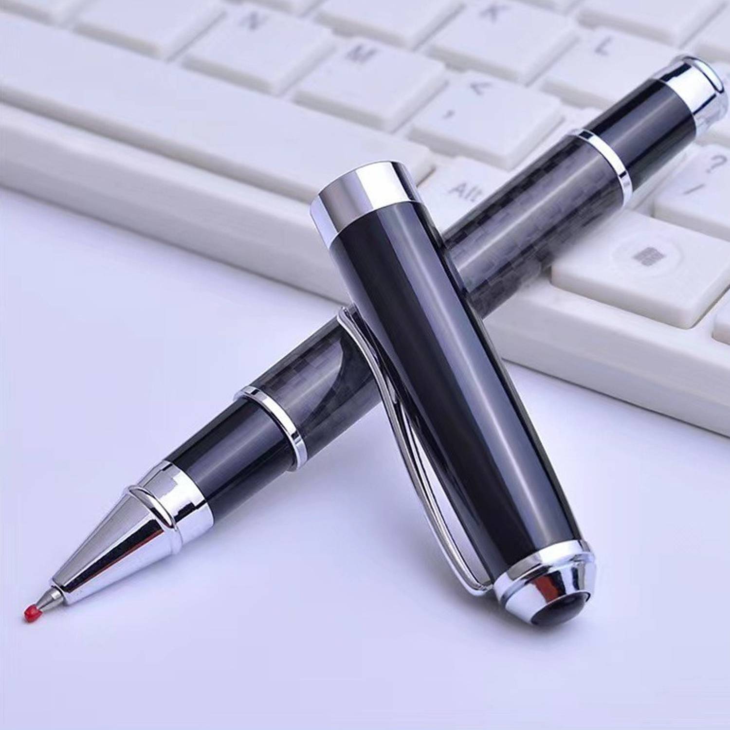Advertising Conference Carbon Fiber Black Signature Pen 2