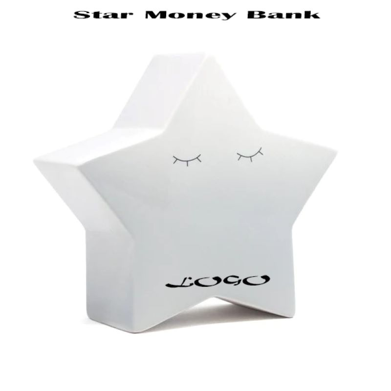 Gray Ombre Star Money Bank 2