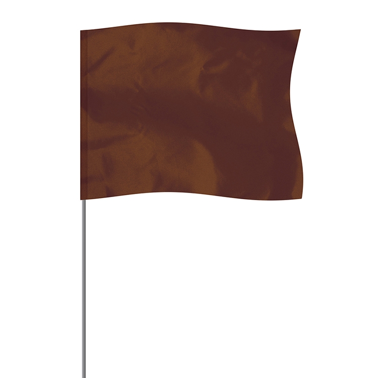 Brown 4" x 5" Marker Flag on a 21" Wire 1