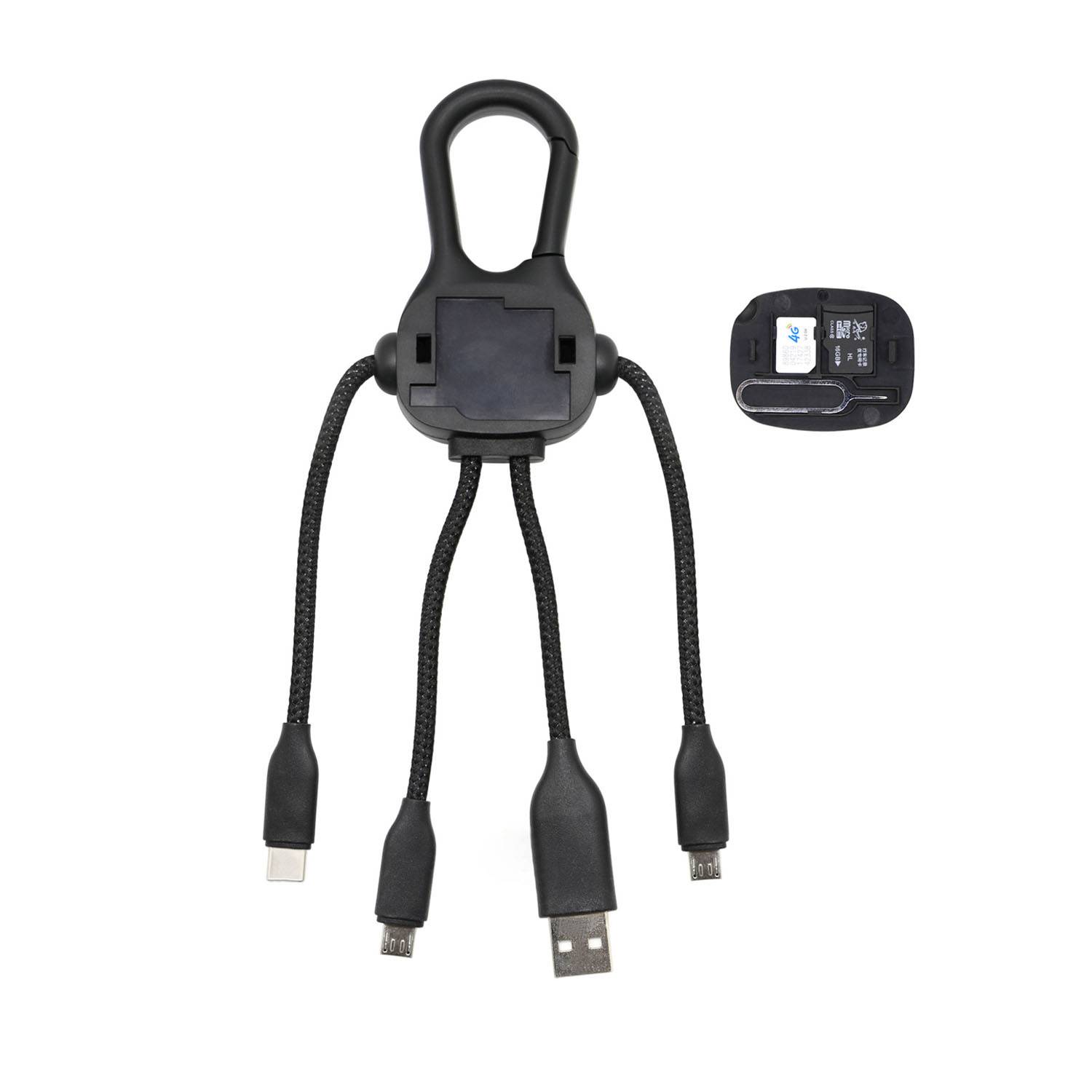3 in 1 USB Auto Charger w/ Hook 5