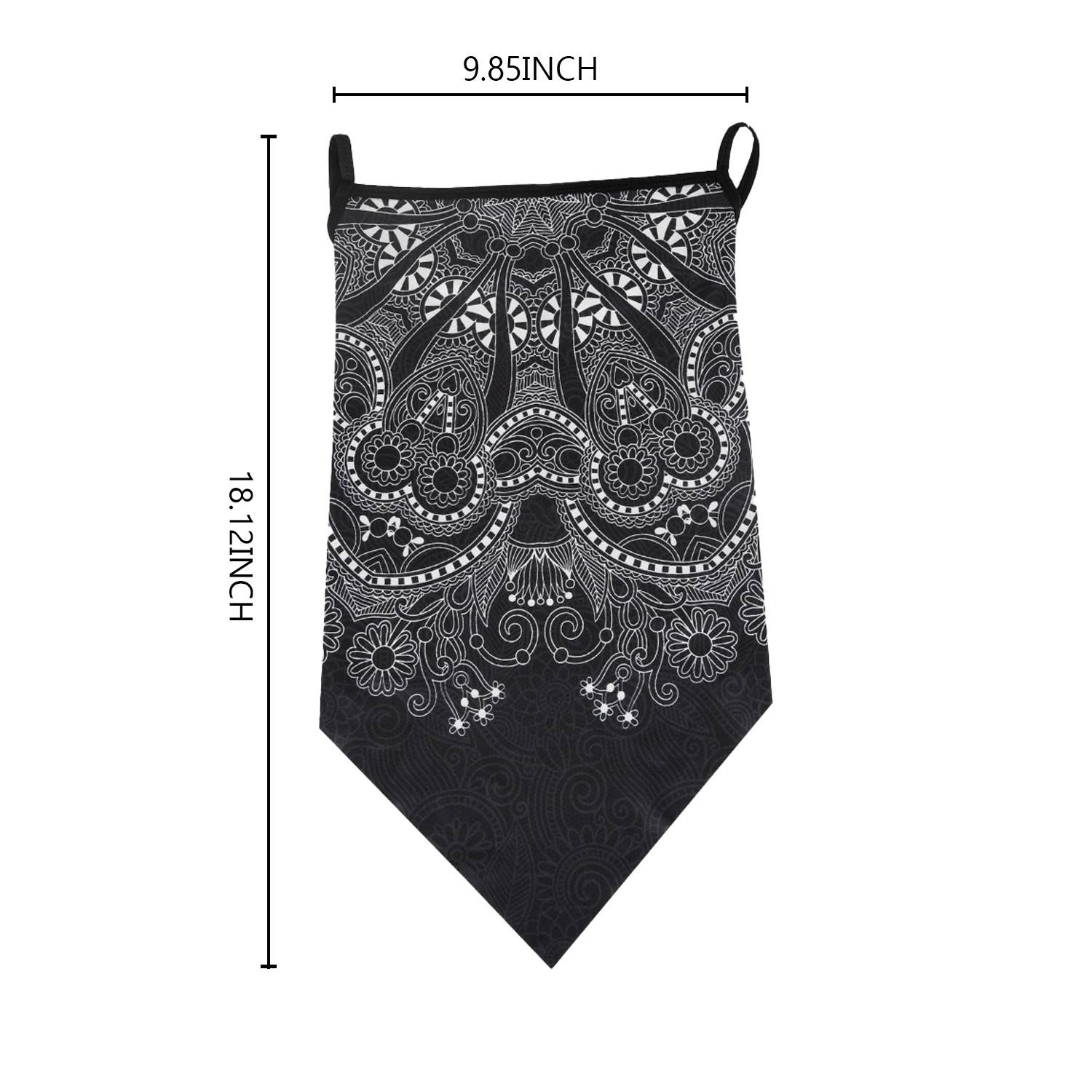 Polyester Ear Hanging Triangle Scarf Sun Protection Mask 10