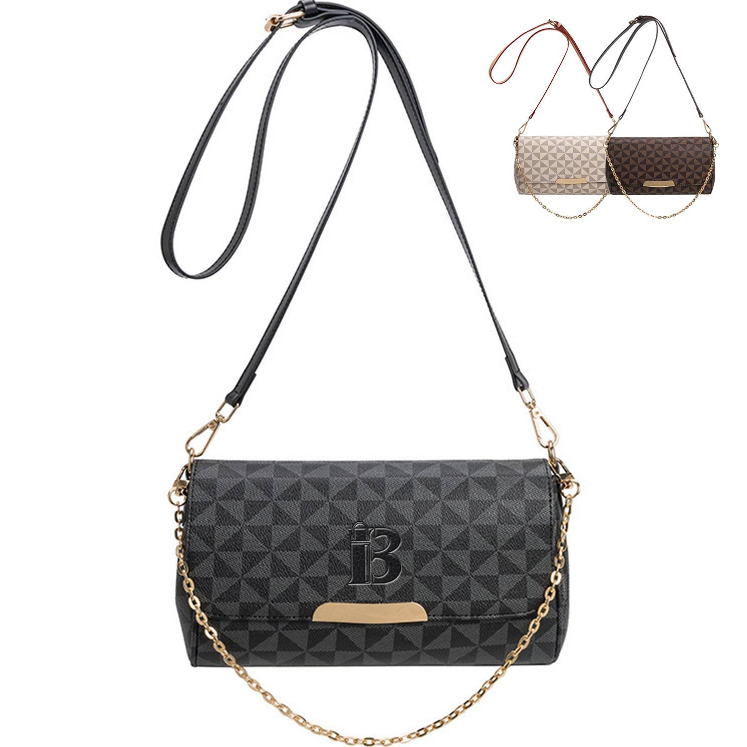 PU Leather Fashion Women Shoulder Chain Crossbody Bag 8