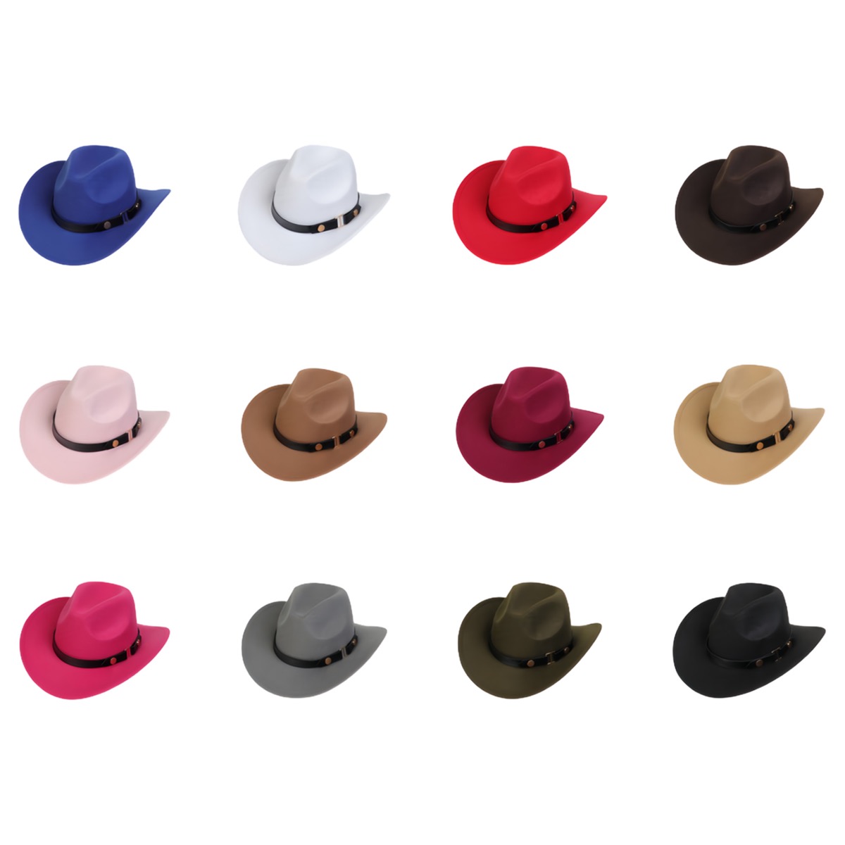 Cowboy-style Wide-brim Jazz Hat 3